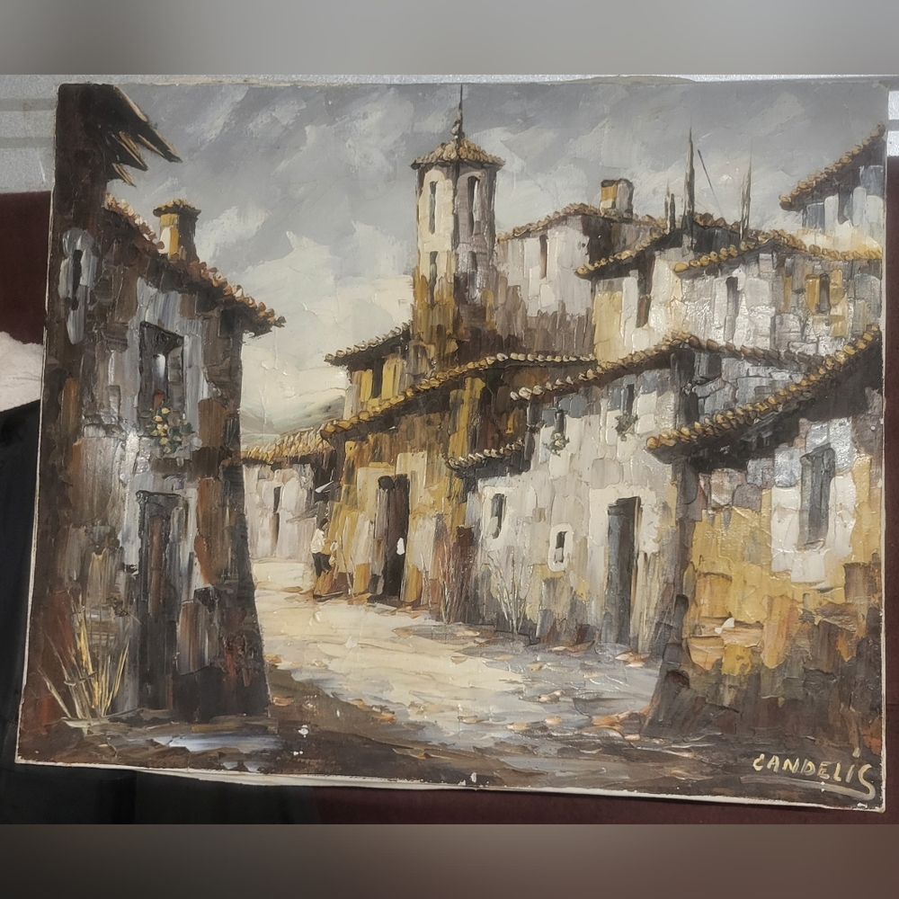 Original Signed Oil Painting By Guy Candelis